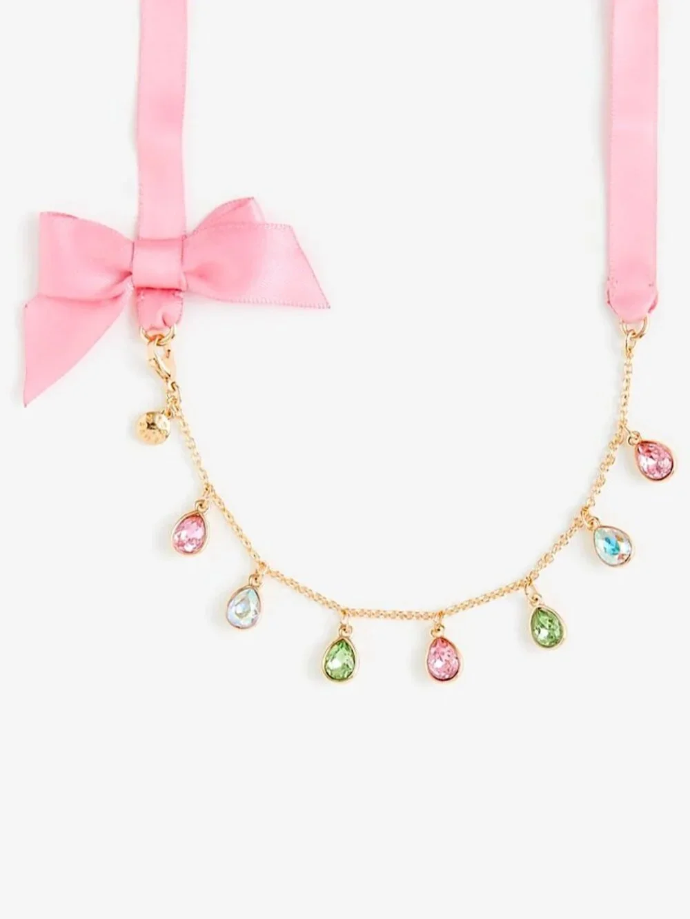 NWT Crewcuts Girls' Rainbow Gems Necklace & Bracelet Matching Set